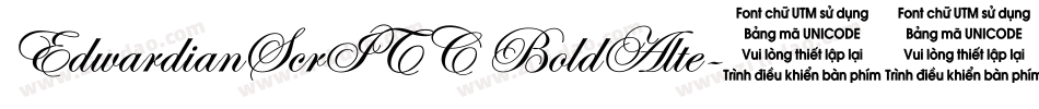 EdwardianScrITC BoldAlte字体转换